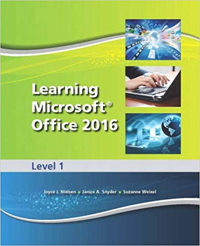 Learning Microsoft Office 2016 Level 1 -- National -- CTE/School - Orginal Pdf